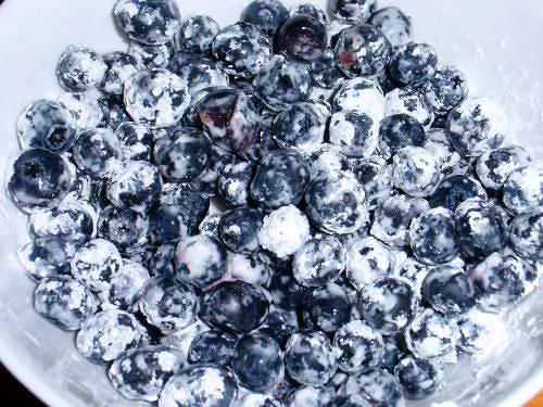 how to keep blueberries from sinking